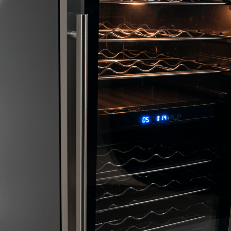 Cava de Vinos | 163 Botellas | Doble Zona de Temperatura | Inox Door