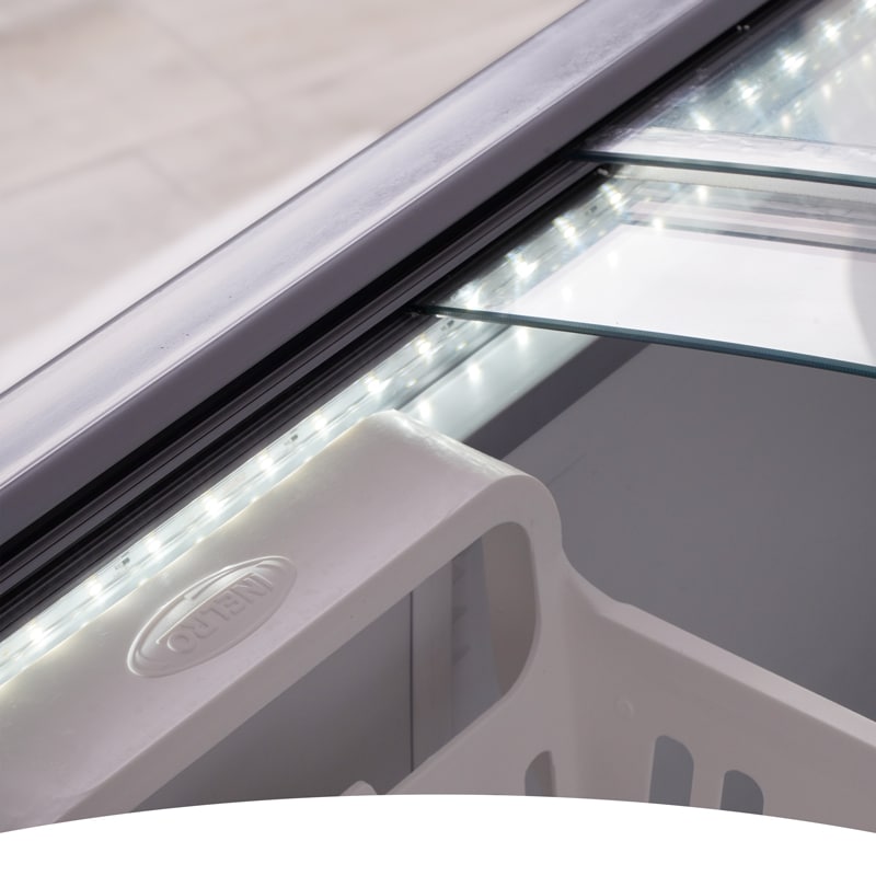 Freezer Comercial Horizontal | 211 L | Exhibidor | White